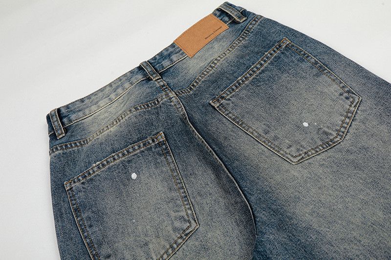 Jean American retro washed whiskered jeans for men Size US 32 / EU 48 - 5 Thumbnail