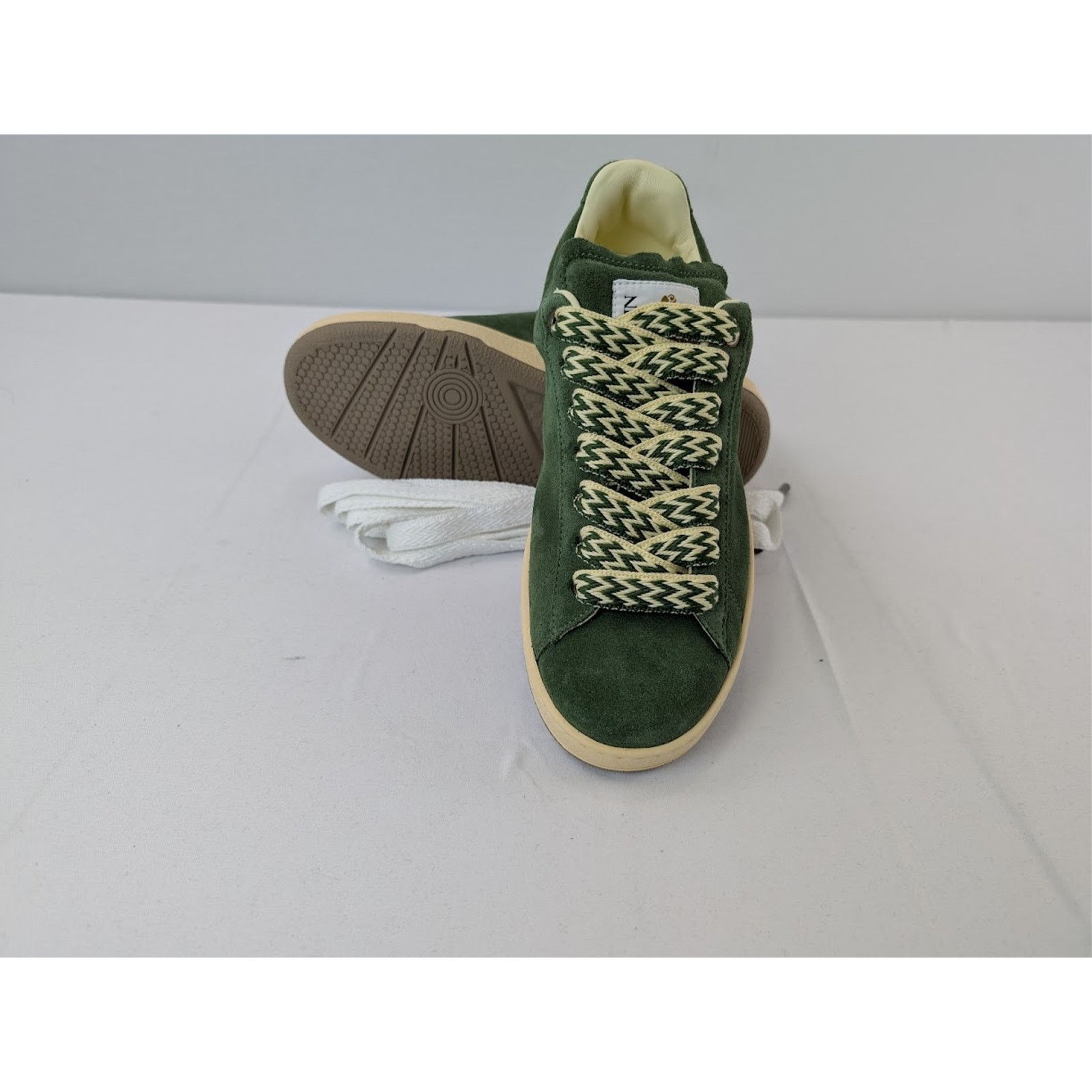 Lanvin o1rshd1 Curb Lite Low-Top Sneakers in Dark Green Size US 11 / EU 44 - 15 Thumbnail