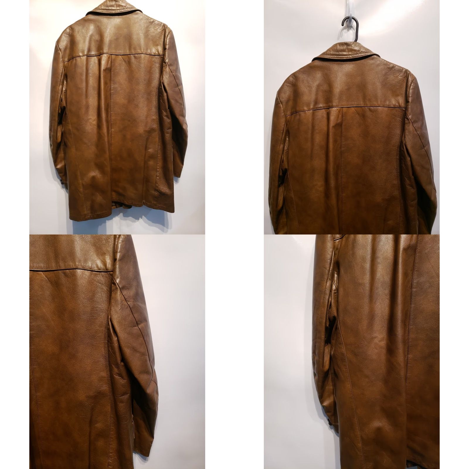 Vintage VINTAGE Wickfield Sportswear Goatskin 70s Genuine Brown Lined Leather Jacket Mens 42 Size US XS / EU 42 / 0 - 8 Thumbnail