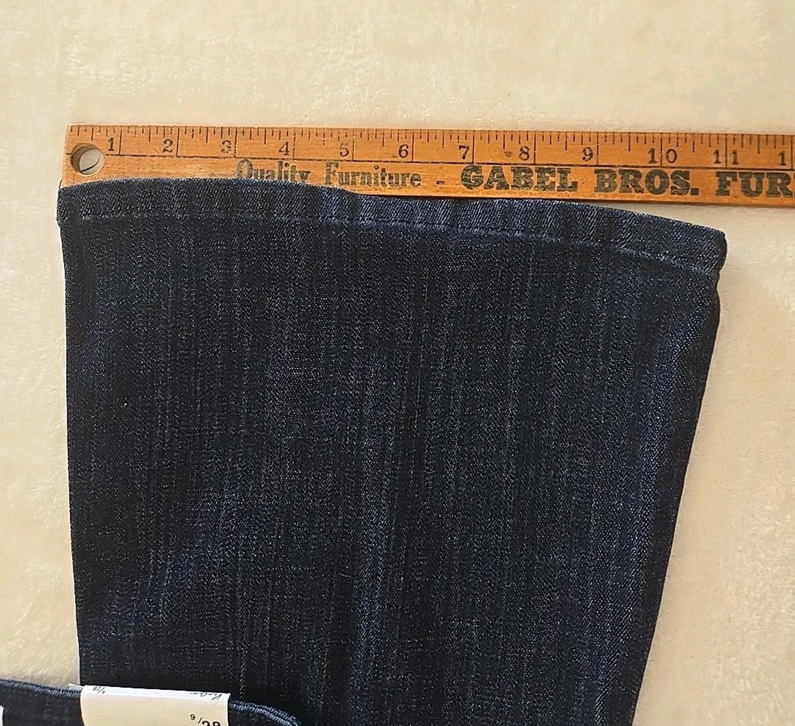 Kancan USA Kancan Jeans 9/28 Wide Leg Blue Denim Dark Wash Stretch NWT Size 28" / US 6 / IT 42 - 5 Thumbnail