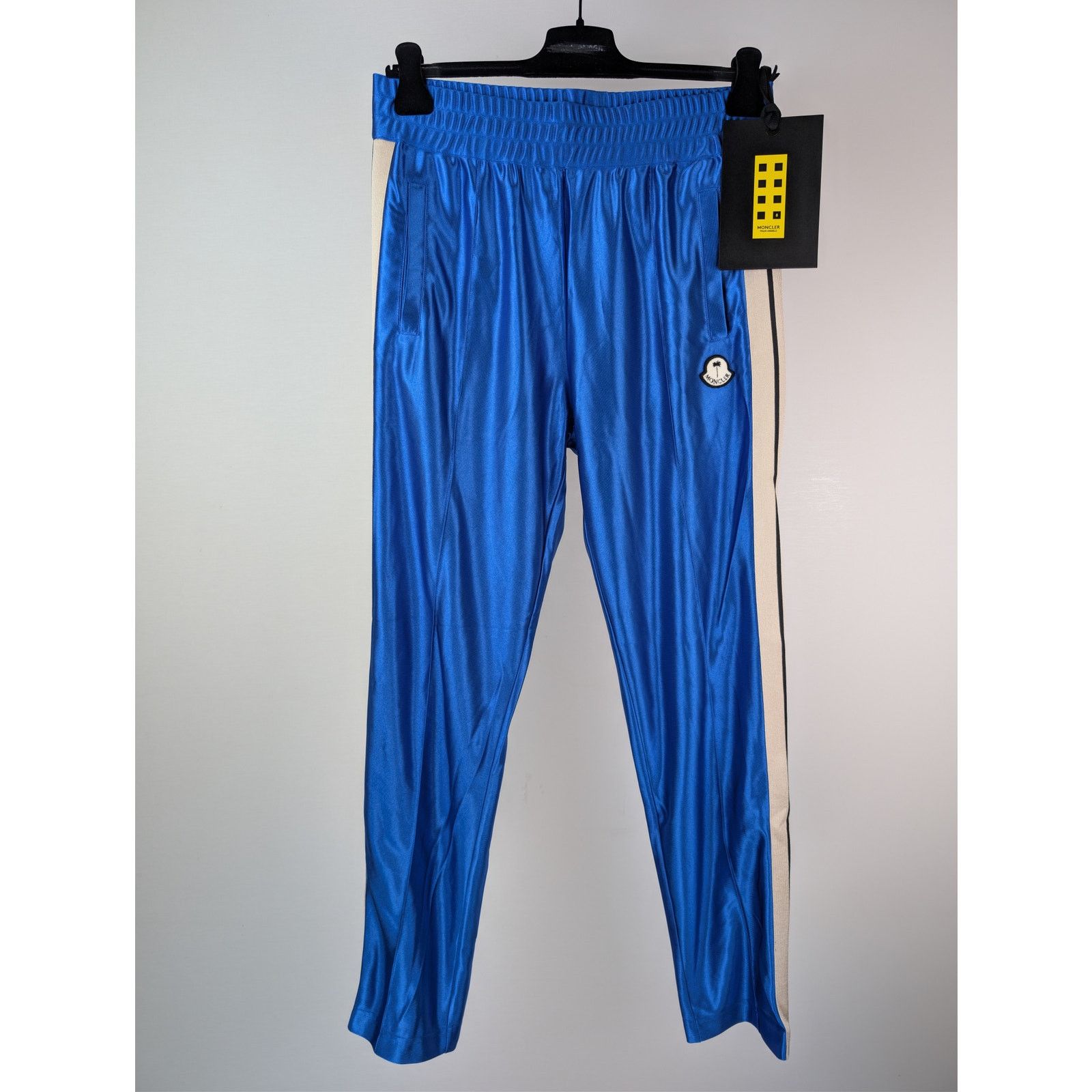 Moncler × Palm Angels o1rshd1 Q:2 / Shiny Track Pants in Blue Size US 34 / EU 50 - 9 Thumbnail