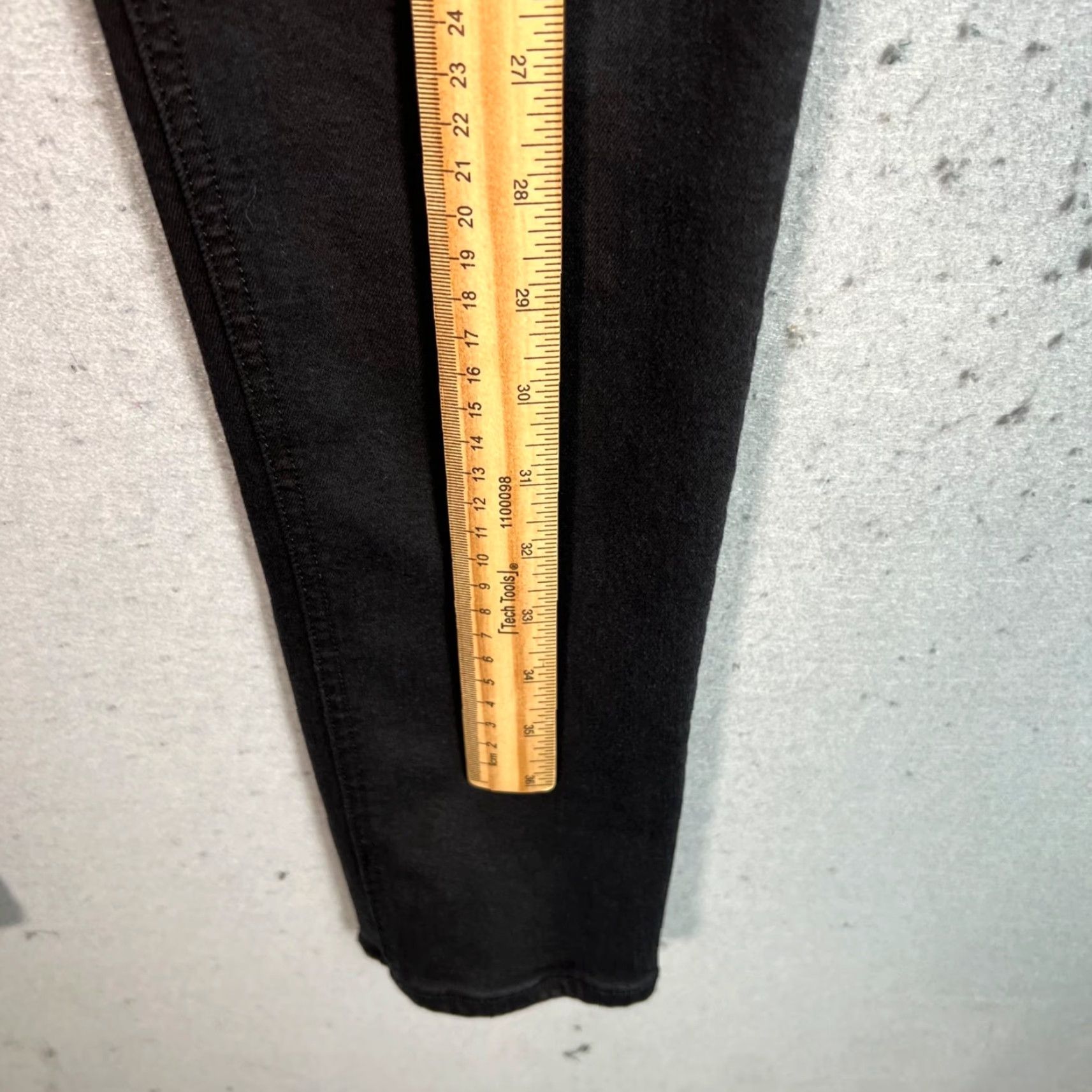 Rag & Bone RAG & BONE Women's High-Rise Skinny Jeans Size 28 Black Denim Size 28" / US 6 / IT 42 - 6 Thumbnail