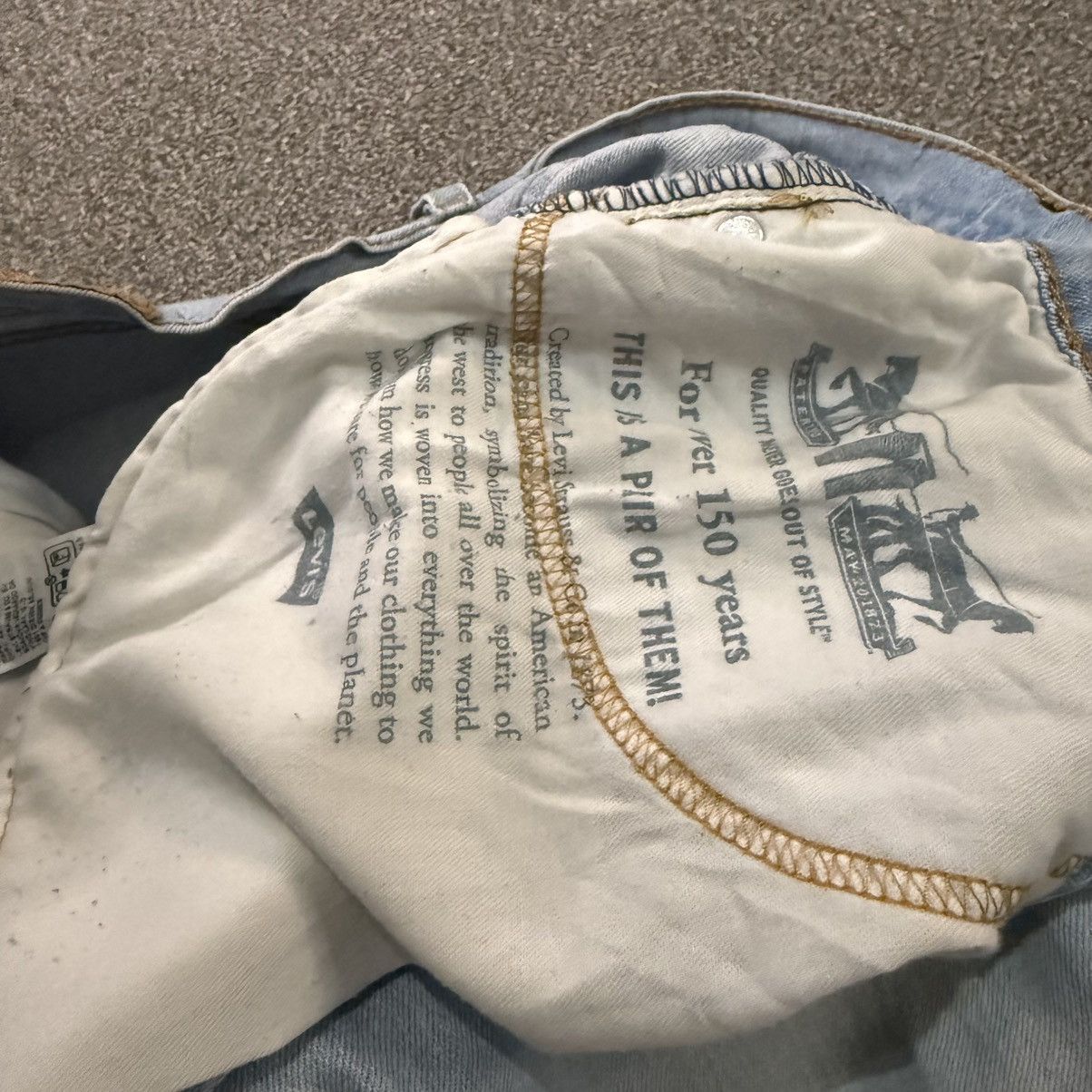 Levi's Levis 502 Blue Faded Denim 150 Anniversary Jeans W32 Size US 32 / EU 48 - 15 Thumbnail