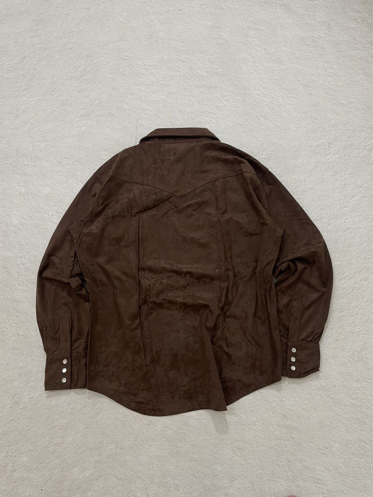 Le Grande Bleu (L.G.B.) 2000s Fuga Brown Lace-Up Pullover Shirt Western Y2K If6 Goa Size US XL / EU 56 / 4 - 6 Thumbnail