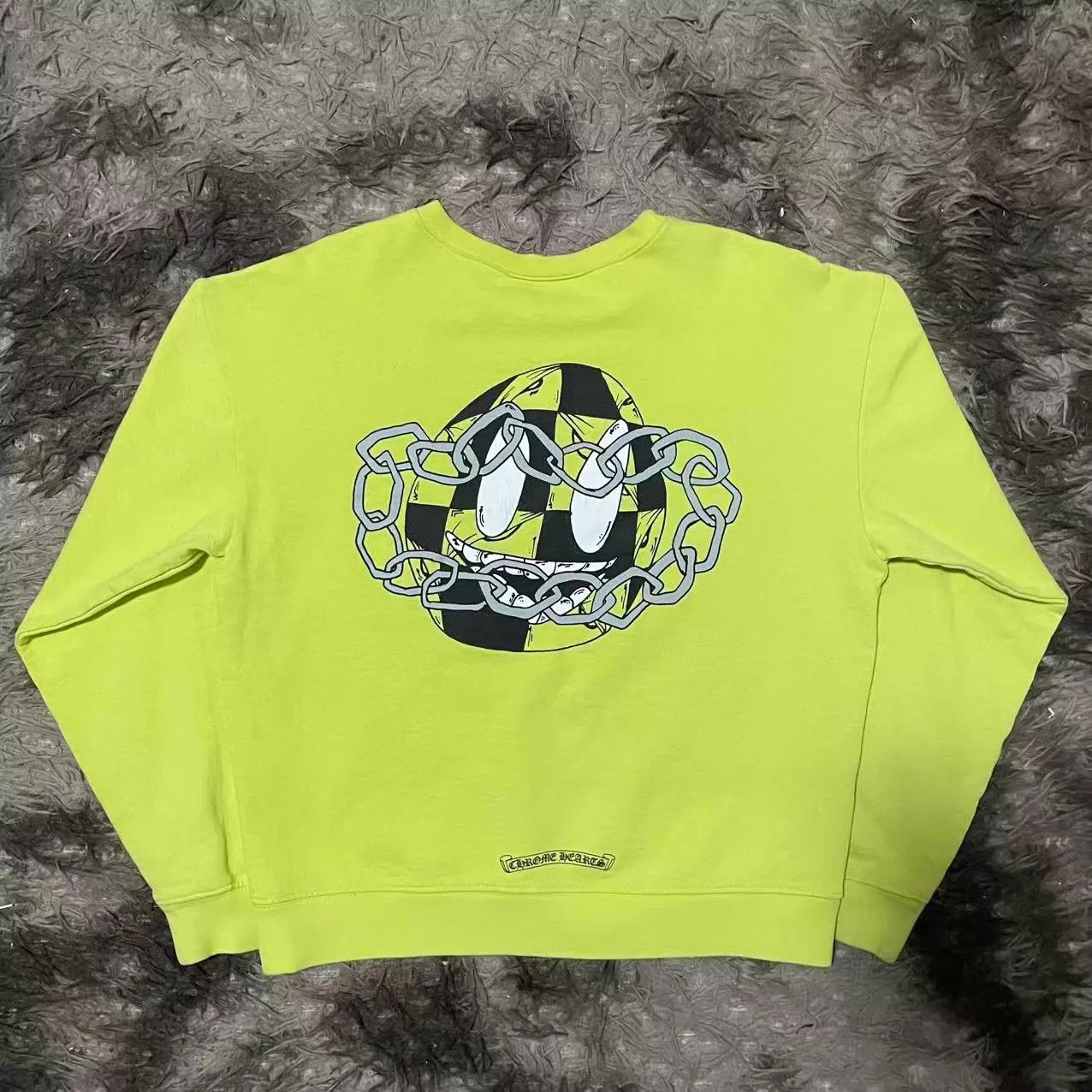 Chrome Hearts Chrome Hearts Mattyboy Fluo Green Graffiti Hoodie M Size US M / EU 48-50 / 2 - 2 Thumbnail