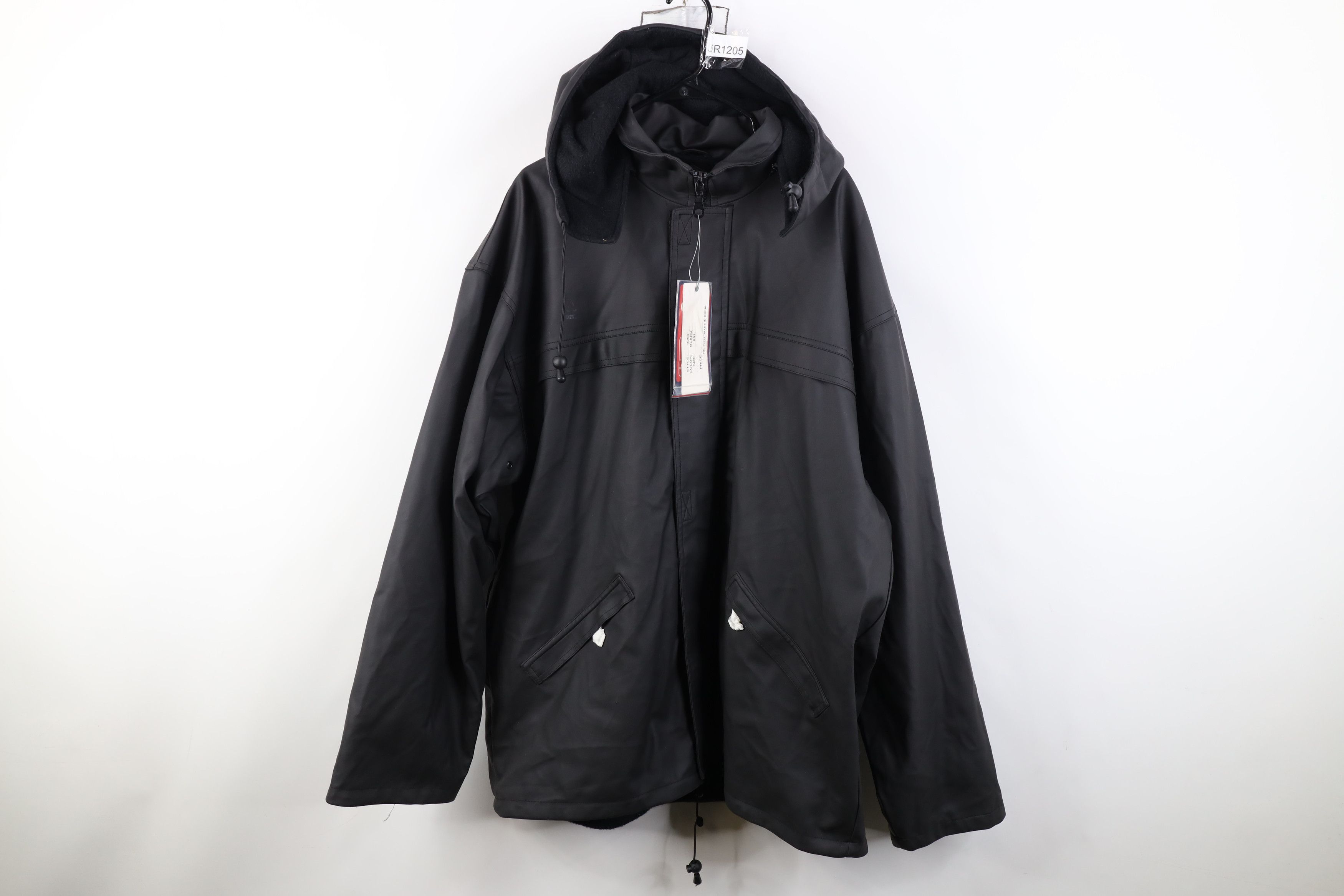 Vintage Deadstock Vintage 90s Streetwear Waterproof Hooded Jacket Size US XXL / EU 58 / 5 - 1 Thumbnail