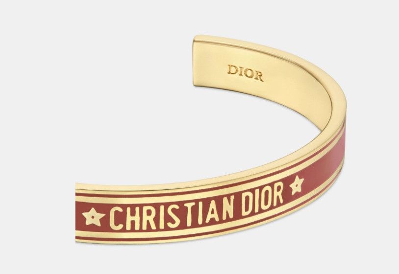 Dior o1w1db11224 Size: OS / Code Bangle in Gold & Coral Size ONE SIZE - 3 Thumbnail
