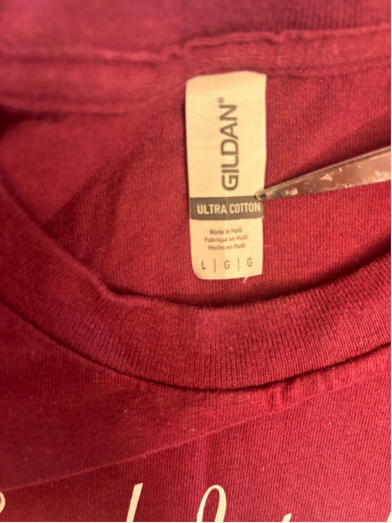 Gildan Men's Gildan T-Shirt Size L Maroon Atrevida Beer Co. Size US L / EU 52-54 / 3 - 7 Thumbnail