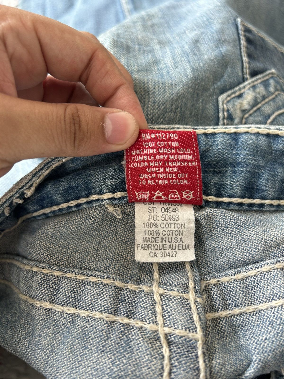 If Six Was Nine True Religion Flared Patchwork Jeans Size US 28 / EU 44 - 23 Thumbnail