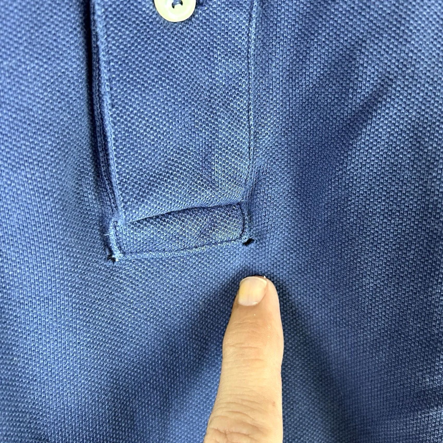 Ralph Lauren Polo by Ralph Lauren Shirt Large Blue Men's Short Sleeve Cotton Polo *Flaw Size US L / EU 52-54 / 3 - 6 Thumbnail
