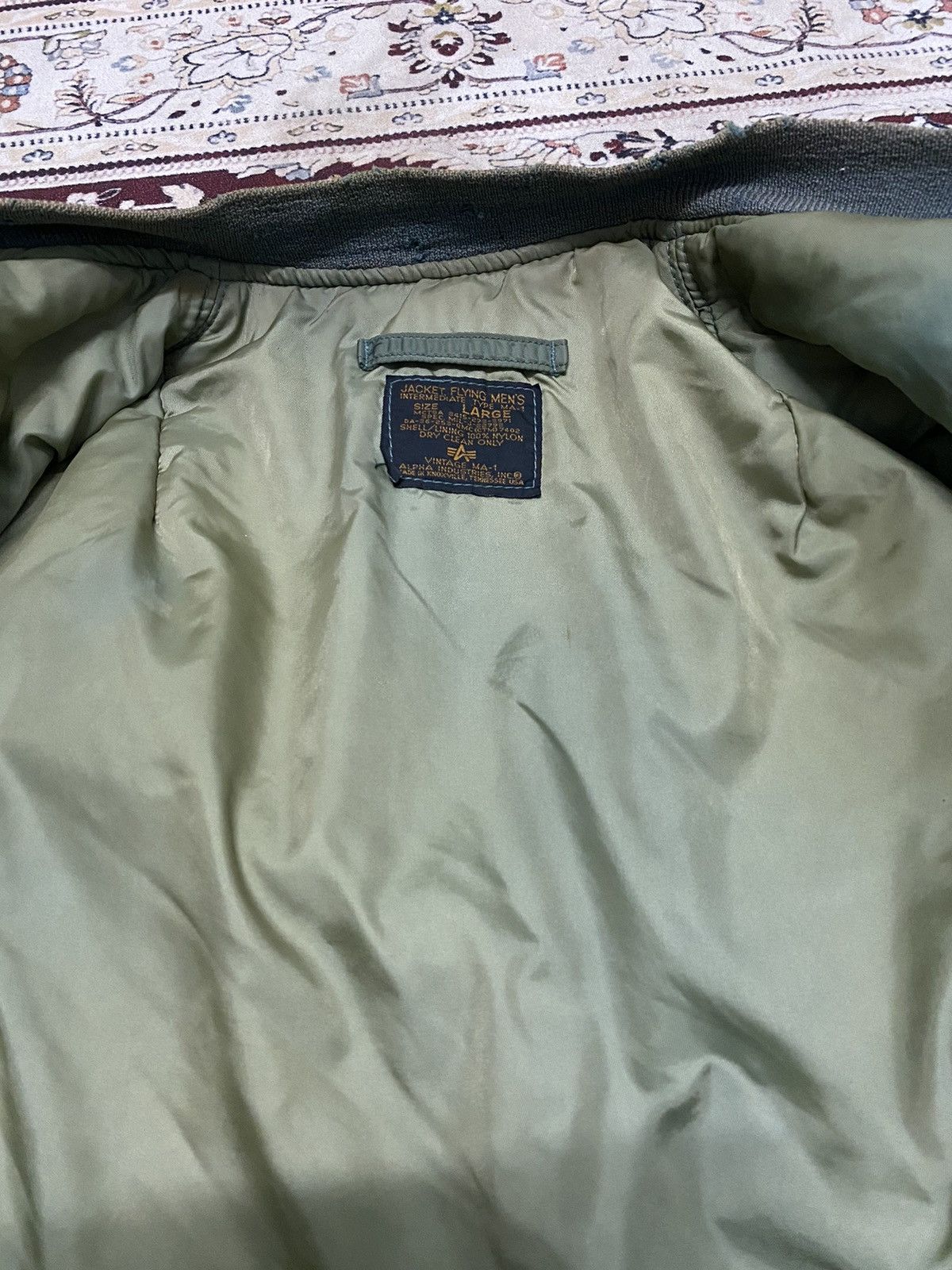 Alpha Industries Vintage MA-1 Alpha industries flying bomber jacket Size US L / EU 52-54 / 3 - 14 Thumbnail
