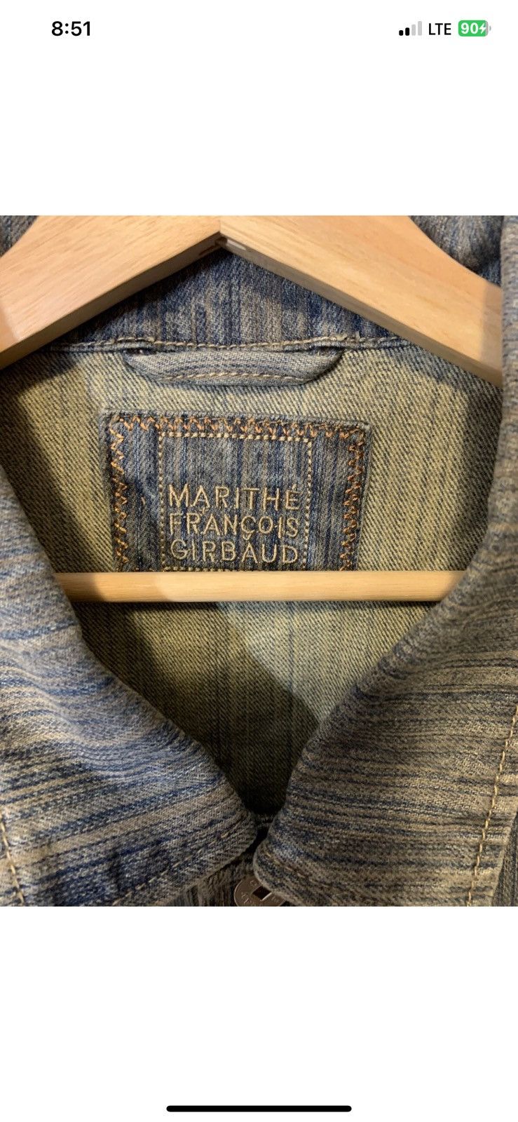 Marithe + Francois Girbaud Vintage Girbaud mens sz XXL denim jacket blue button up rare Size US XXL / EU 58 / 5 - 5 Thumbnail