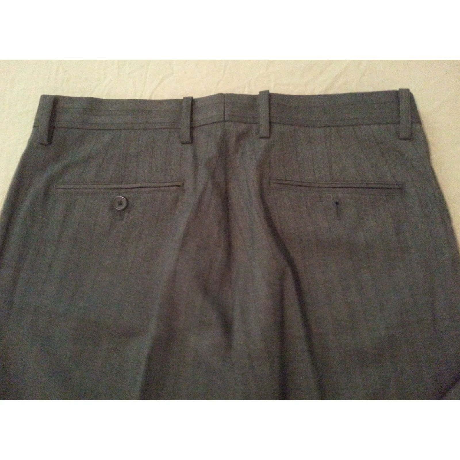 Kenneth Cole Mens Kenneth Cole Wool Dress Pants 32x30 Gray Dress Pants Mens Regular 32 Gray Wool Version? Size US 32 / EU 48 - 3 Thumbnail