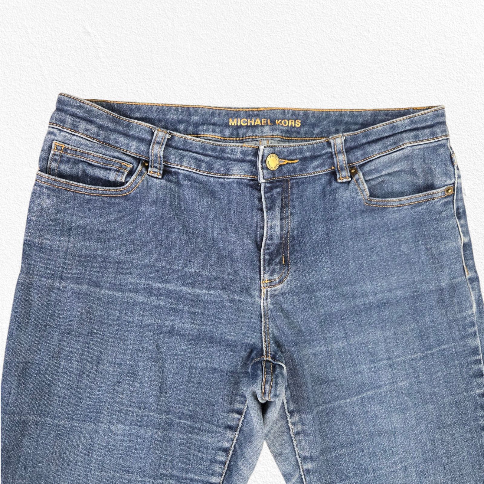 Michael Kors Michael Kors Mid Rise Ankle Designer Skinny Jeans Size 8 Size 30" / US 8 / IT 44 - 3 Thumbnail