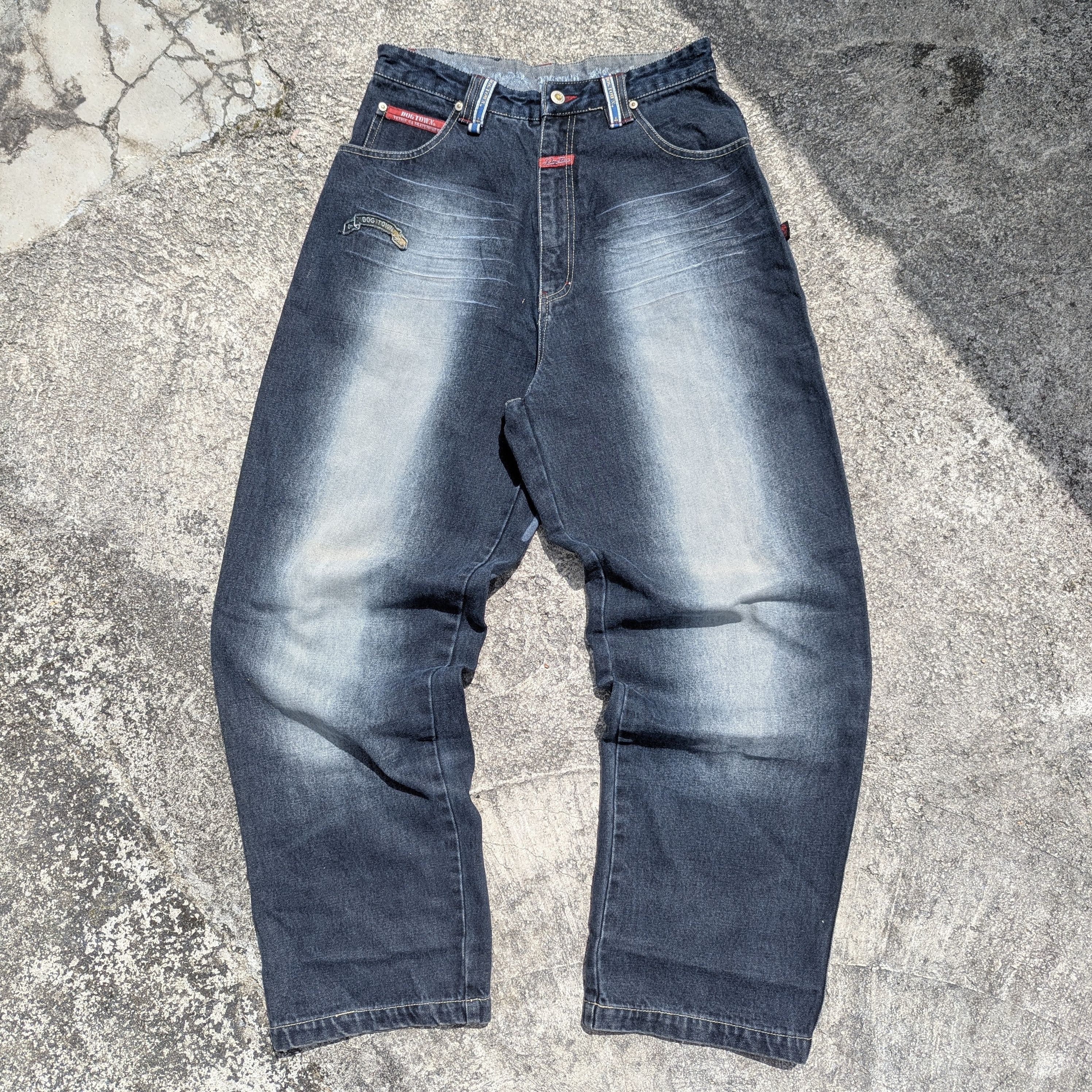 Dogtown × Vintage Vintage Dog Town Black Dragon Skate Baggy Jean Pants Size US 30 / EU 46 - 4 Thumbnail