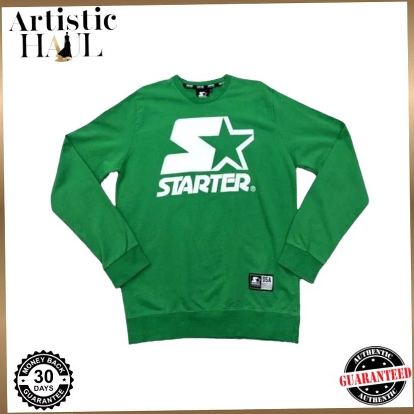 Starter Starter Black Label Green Crewneck Sweatshirt M Italy Cotton Long Sleeve Shirt Unisex Adult Womens Mens Size US M / EU 48-50 / 2 - 2 Thumbnail
