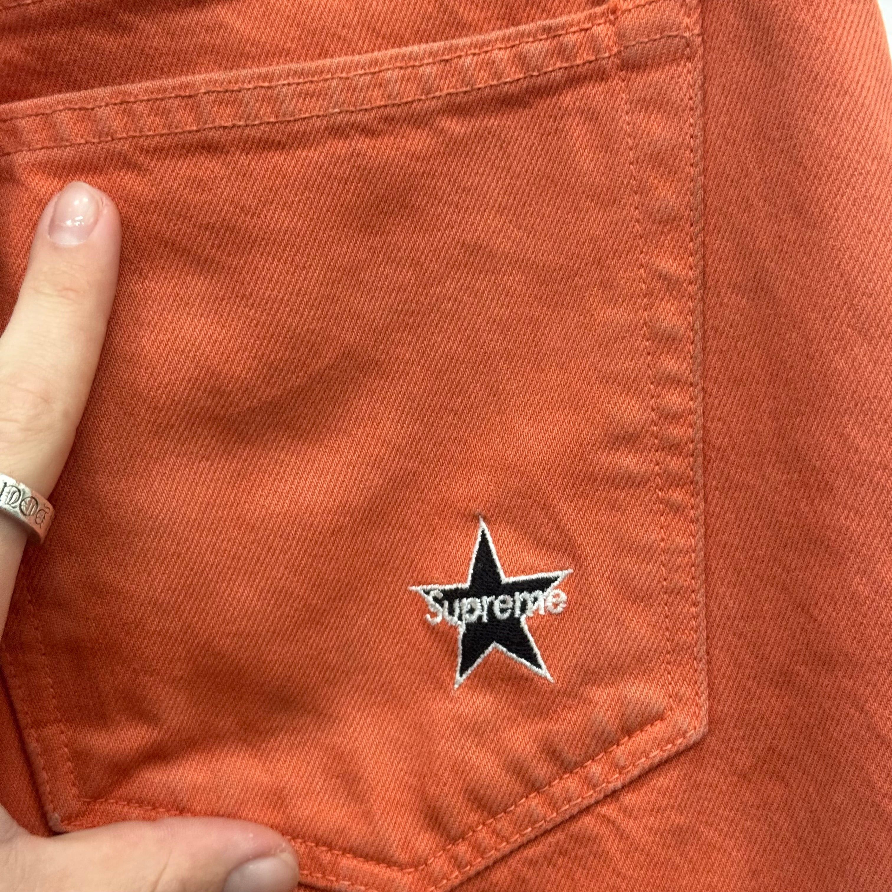 Supreme Supreme Orange Denim Jeans - Size 32 Size US 32 / EU 48 - 3 Thumbnail