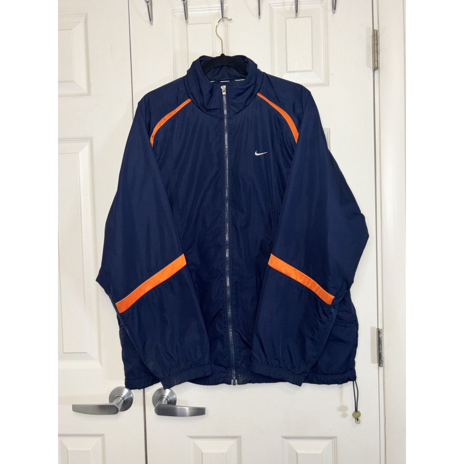 Nike Vintage Nike Jacket Mens XL Full Zip Y2K Blue & Orange Size US XL / EU 56 / 4 - 1 Thumbnail