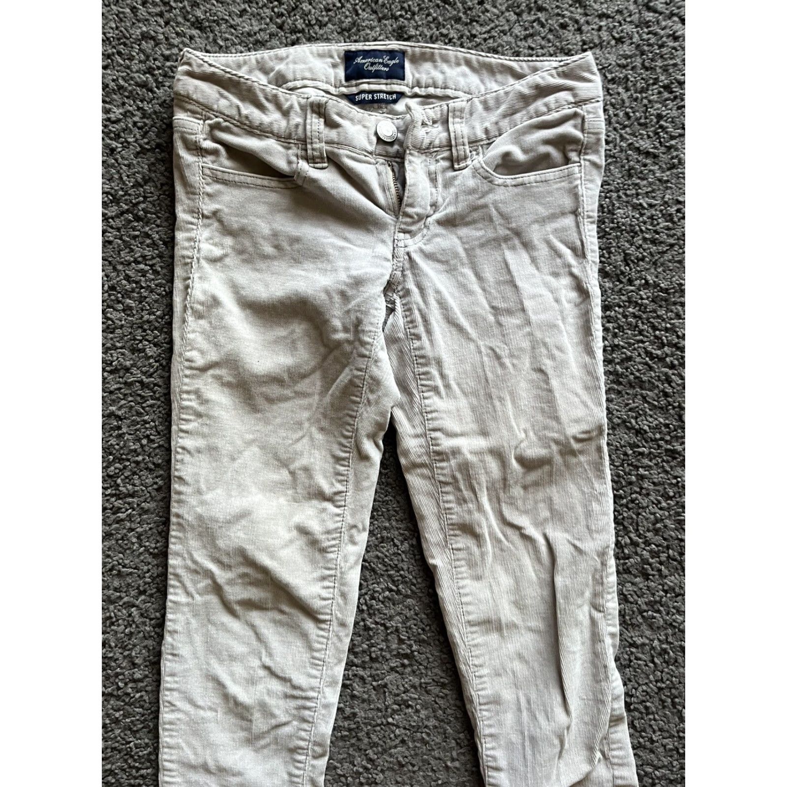 American Eagle Outfitters American Eagle Outfitters Jegging Pants Corduroy Beige Tan Women Size 0 Size 25" / US 0 / IT 36 - 2 Thumbnail