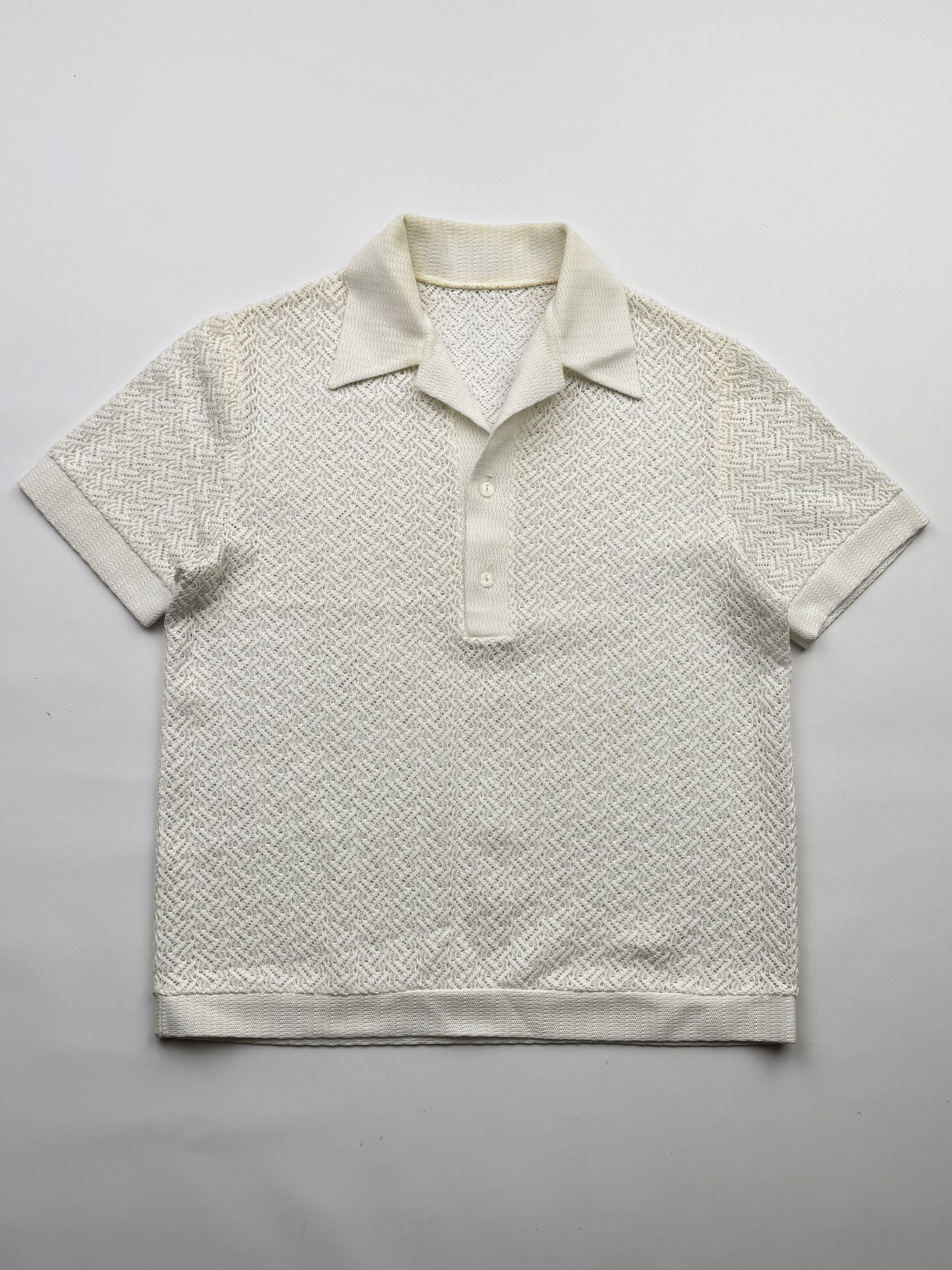 Vintage Vintage Mesh Retro Polo T-Shirt B404(V351)E2 Size US M / EU 48-50 / 2 - 1 Thumbnail