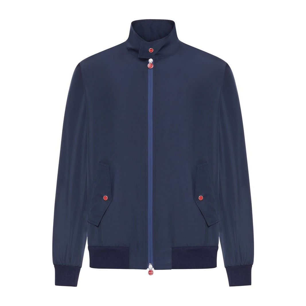 Kiton KITON Navy Blue Fabric Bomber Jacket New & Authentic (Men's Size US XL / EU 56 / 4 - 1 Thumbnail