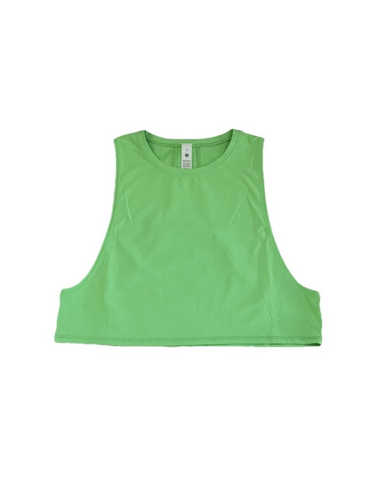 Lululemon LULULEMON MUSCLE LOVE CROP TANK TOUGH GREEN SCGL SIZE 8 NWT Size M / US 6-8 / IT 42-44 - 6 Thumbnail