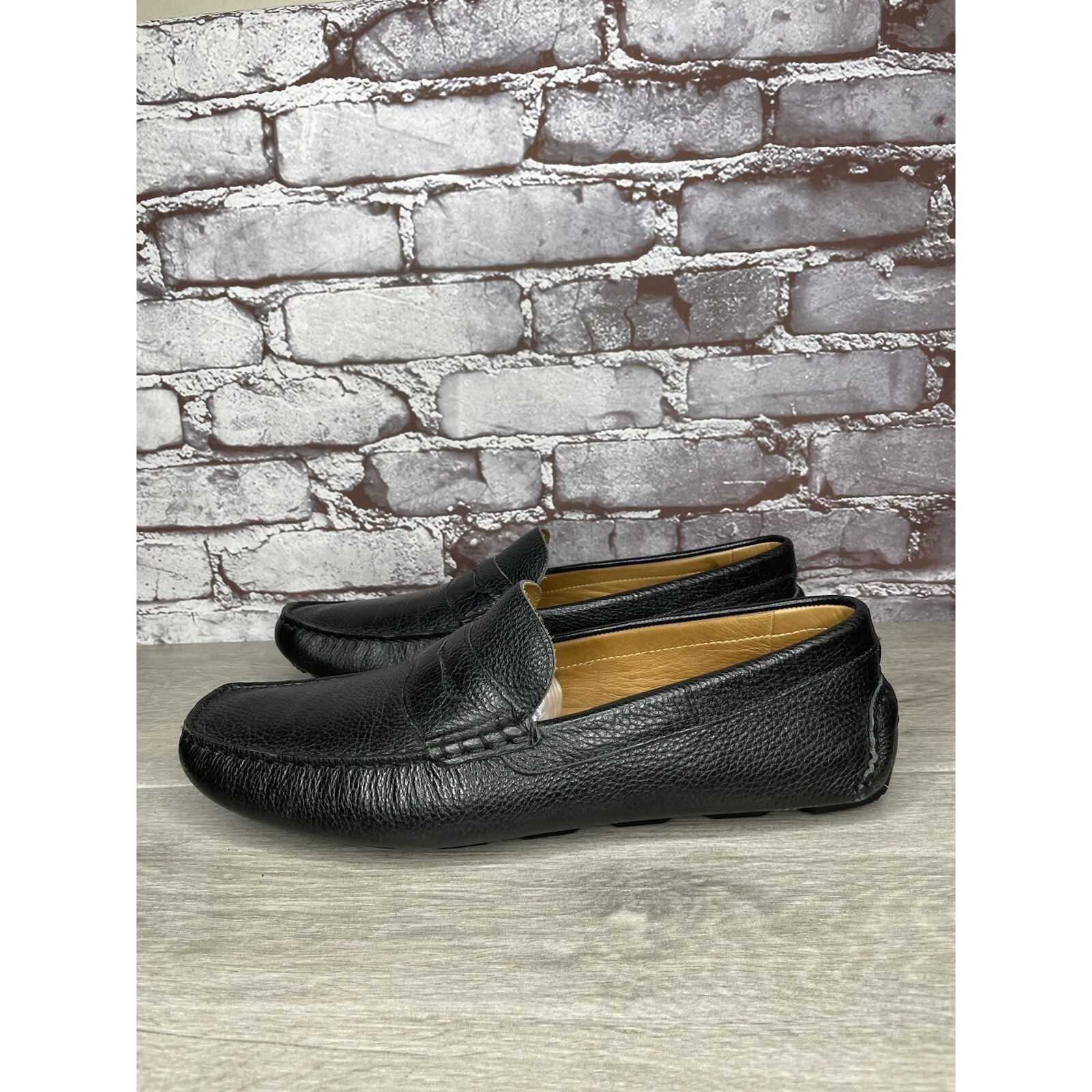 1901 1901 Black Leather Penny Loafers Slip On Driving Shoes Men’s Size US 13 / EU 46 - 1 Thumbnail