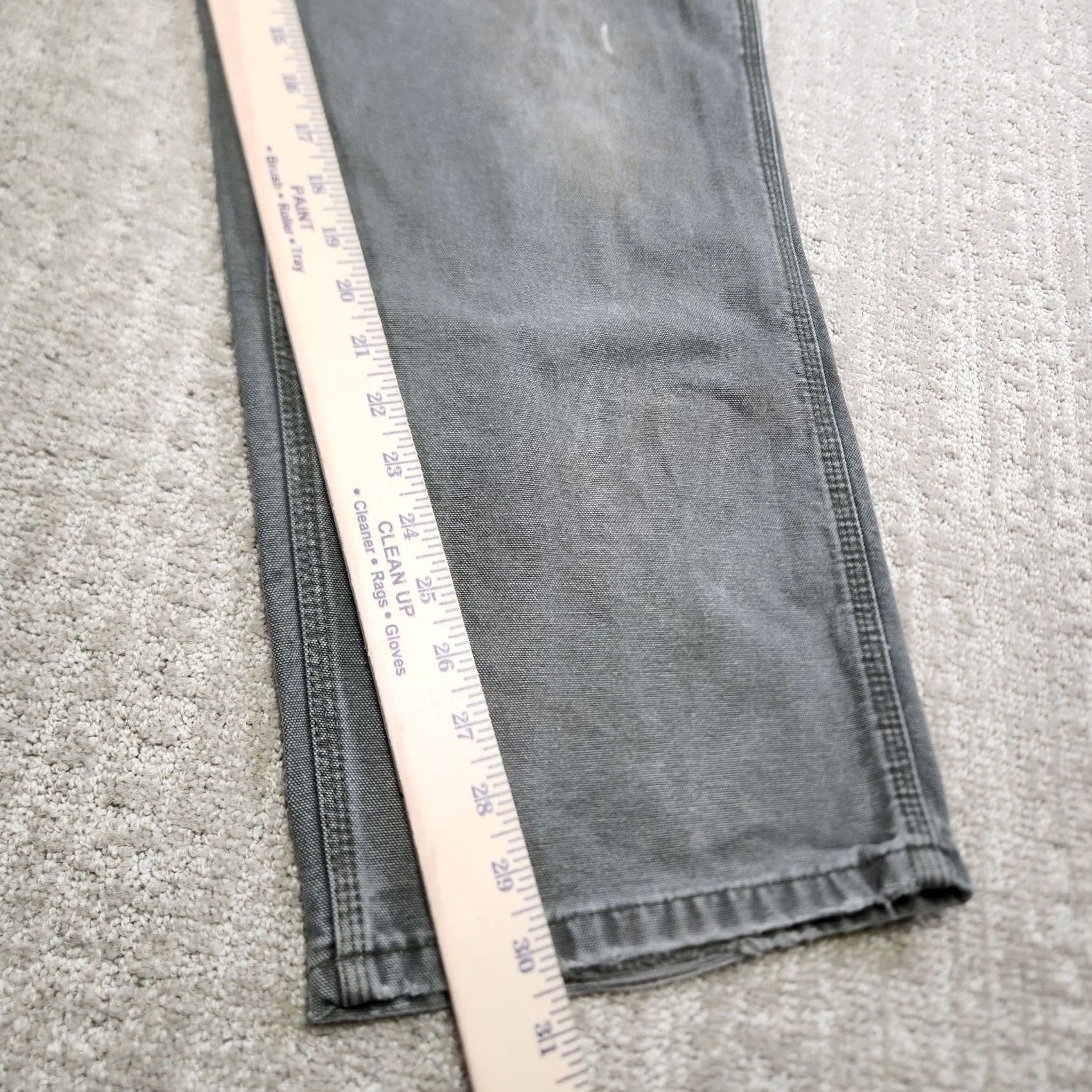 Carhartt VINTAGE Carhartt Pants Men 34x30 Moss Green Canvas Distressed Baggy Workwear 90s USA Carpenter Mens Pants Size US 34 / EU 50 - 7 Thumbnail
