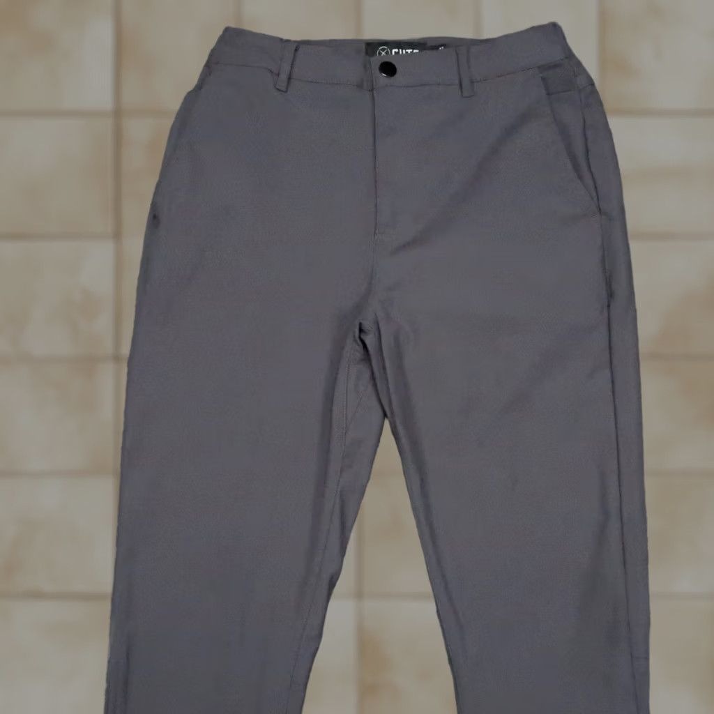 Cuts Cuts Pants Mens Small Gray AO Jogger Stretch Polyester Chino Pockets 30in Inseam Regular Slim? Size US 29 - 1 Thumbnail