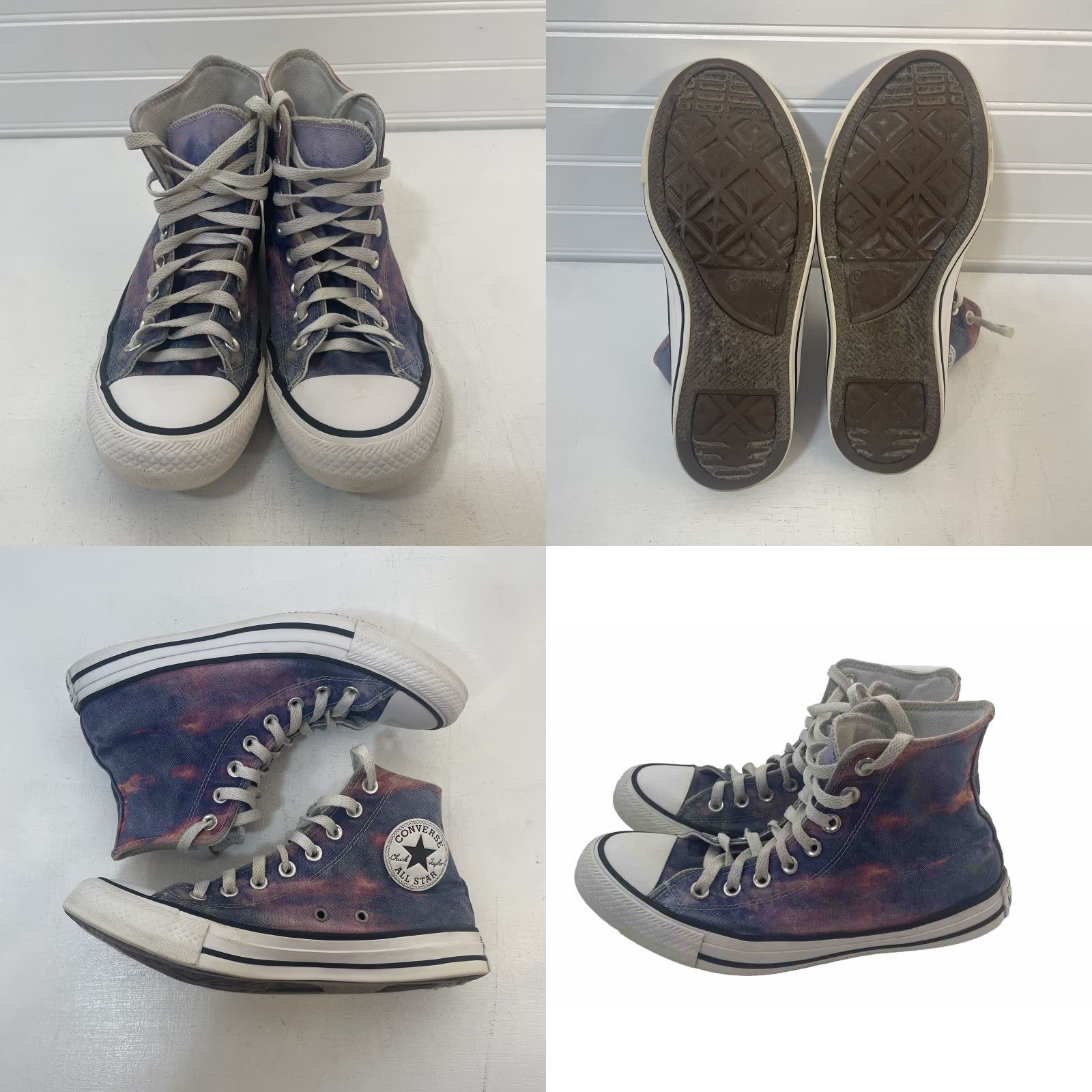 Converse VINTAGE Converse Chuck Taylor All Star Hi Sunset Tie Dye Women's 8.5 Purple VTG 569772F Size US 9 / IT 39 - 9 Thumbnail