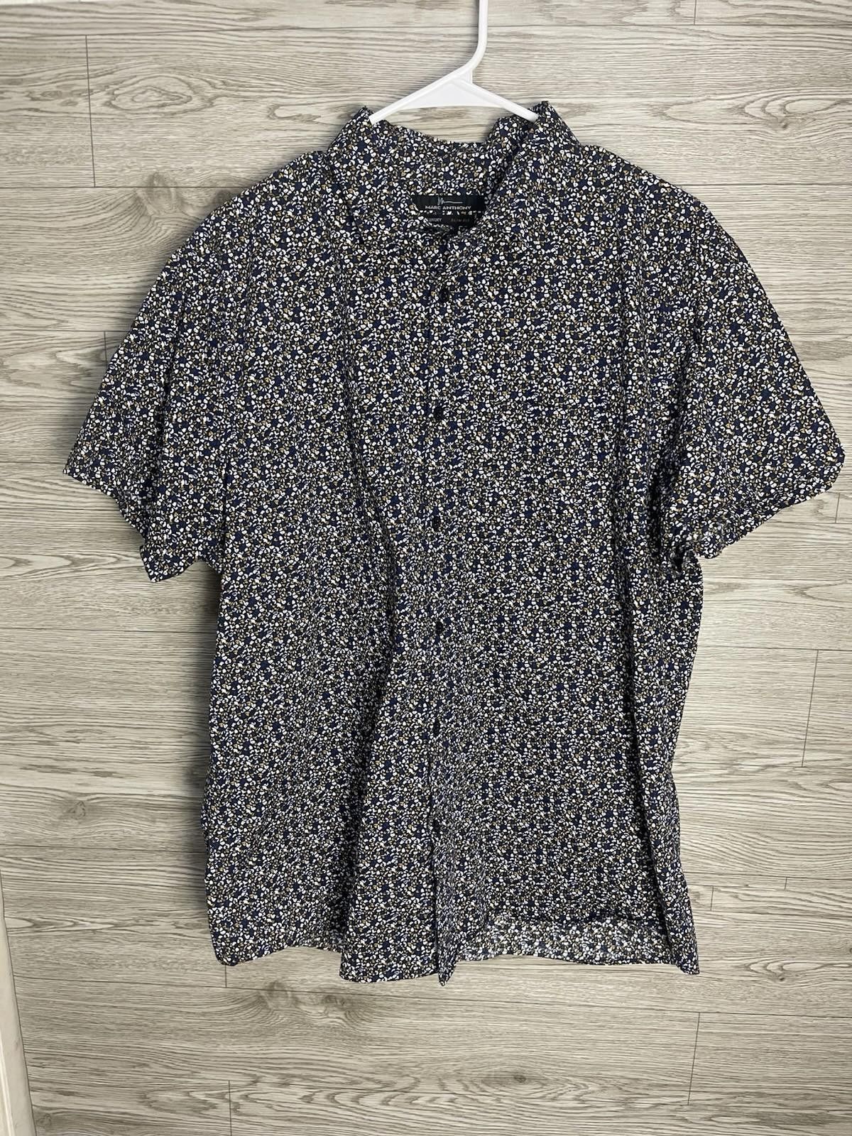 Marc Anthony Marc Anthony Shirt Men's Stretch Slim Fit XL Size US XL / EU 56 / 4 - 1 Thumbnail
