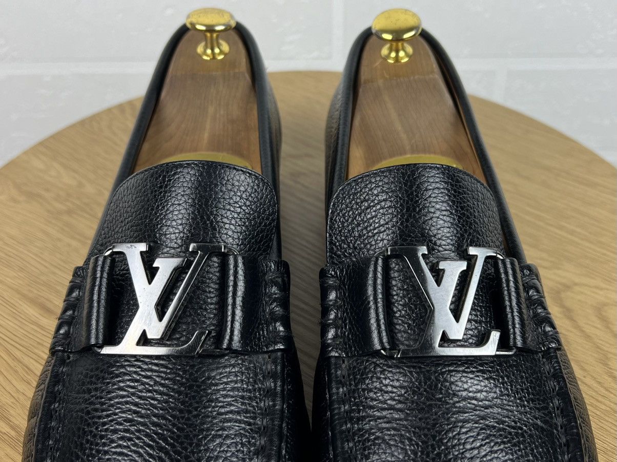 Louis Vuitton LOUIS VUITTON Loafers Leather Shoes MONTAIGNE LV Metal Logo Size US 9 / EU 42 - 4 Thumbnail