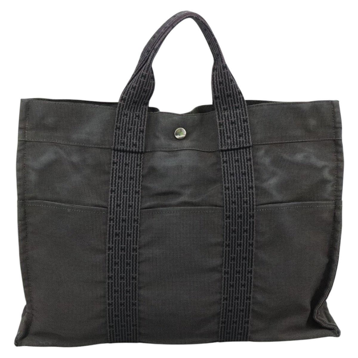 Hermes HERMES Her Line MM Hand Bag Canvas Gray Silver Size ONE SIZE - 2 Thumbnail