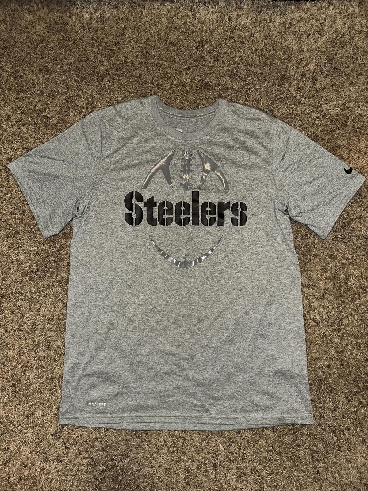 Nike Nike Dri-Fit NFL Pittsburg Steelers Football Mens Gray T-Shirt Size US L / EU 52-54 / 3 - 1 Thumbnail