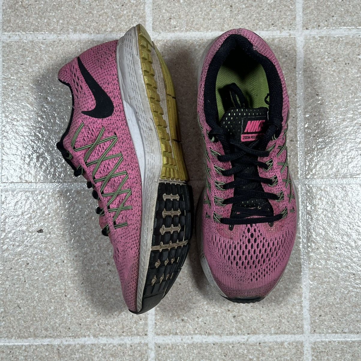 Nike Nike Womens Air Zoom Pegasus 32 Pink Running Shoes Sneakers Size US 5.5 / EU 38 - 3 Thumbnail