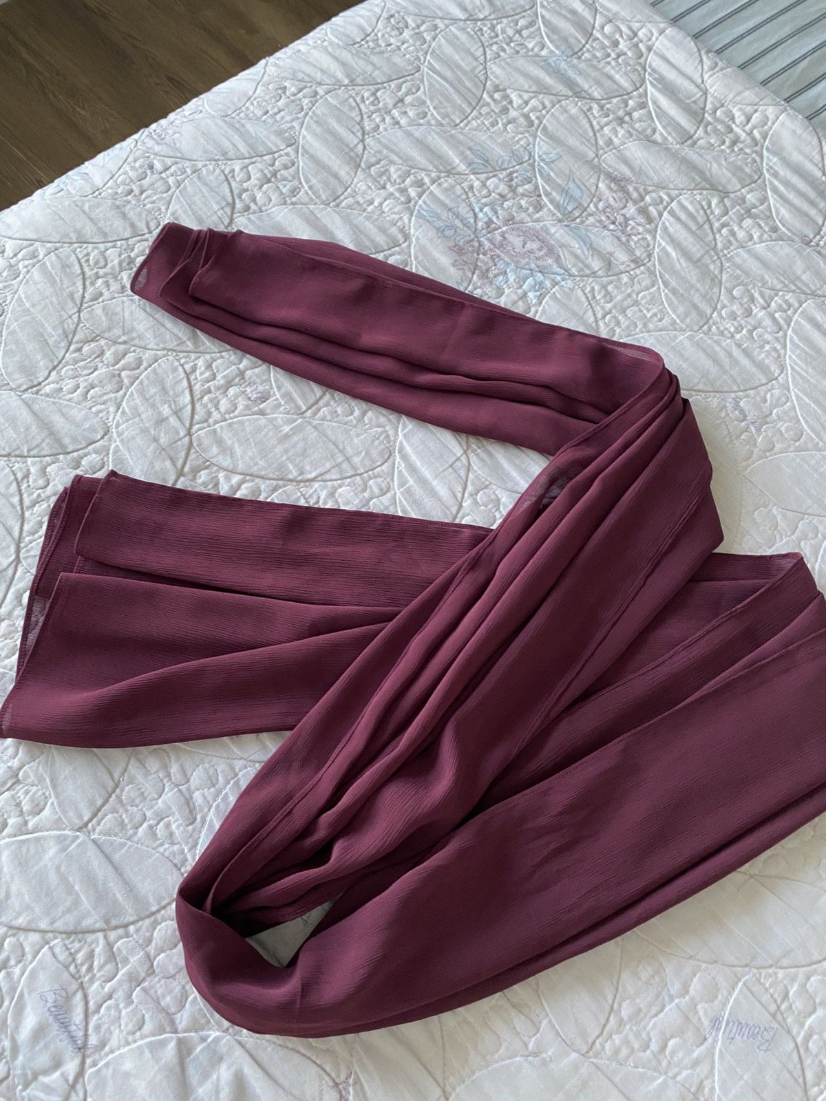 Other VOILE CHIC Chiffon Deep Burgundy Hijab Scarf For Women Size ONE SIZE - 4 Thumbnail
