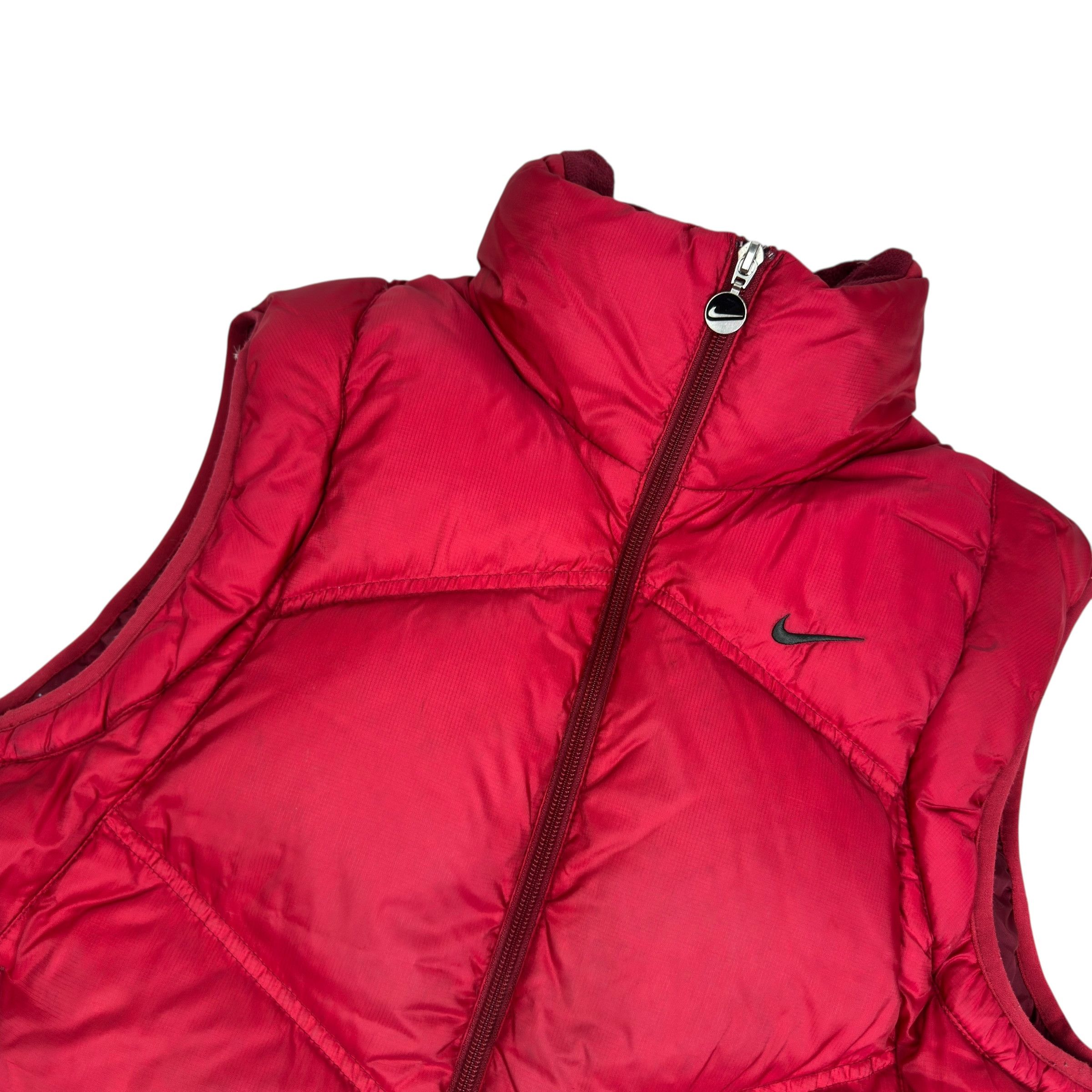 Nike Nike Red Black Solo Swoosh Full Zip Puffer Vest Small Size US S / EU 44-46 / 1 - 4 Thumbnail