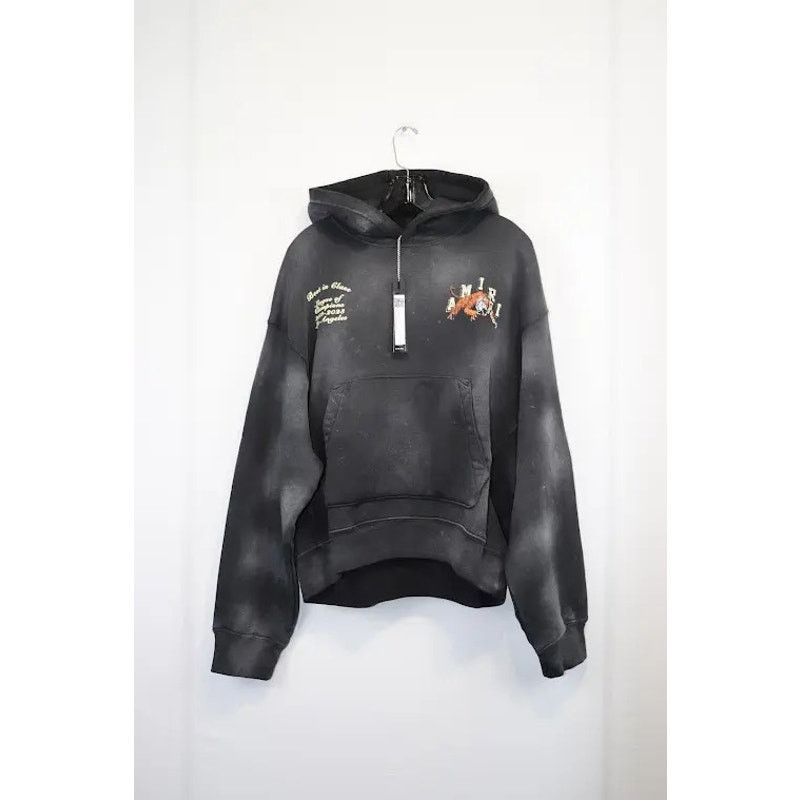 Amiri o1rshd1 Tiger Varsity Hoodie in Black Size US S / EU 44-46 / 1 - 2 Thumbnail