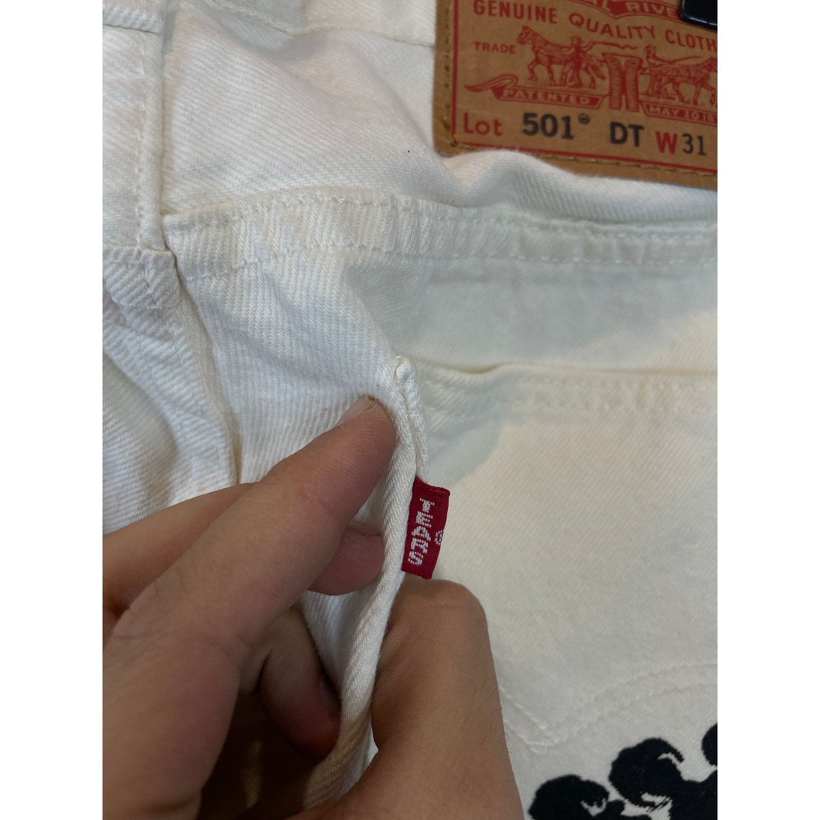 DENIM TEARS Denim Tears Cotton Wreath Jean White 31 Size US 31 - 5 Thumbnail