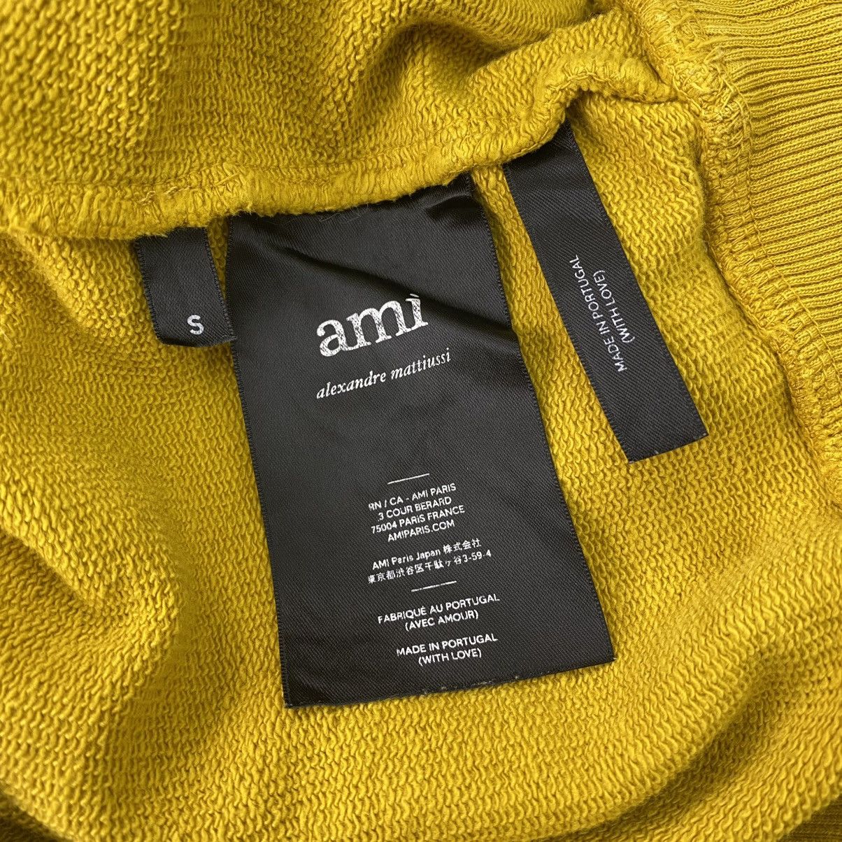 AMI 🇵🇹Ami Alexandre Mattiussi Small Heart De Coeur Yellow Hoodie Size US S / EU 44-46 / 1 - 9 Thumbnail