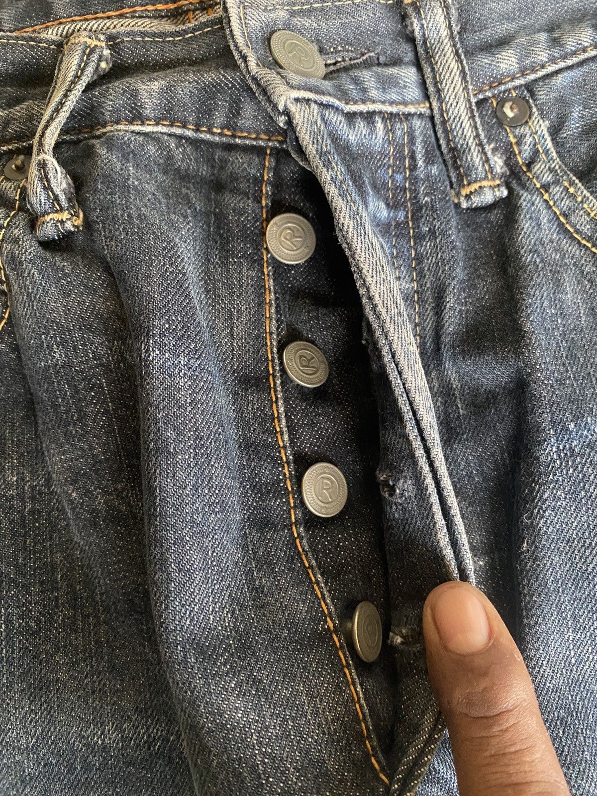 45rpm × If Six Was Nine × Vintage Vintage 45rpm selvedge denim Size US 31 - 11 Thumbnail