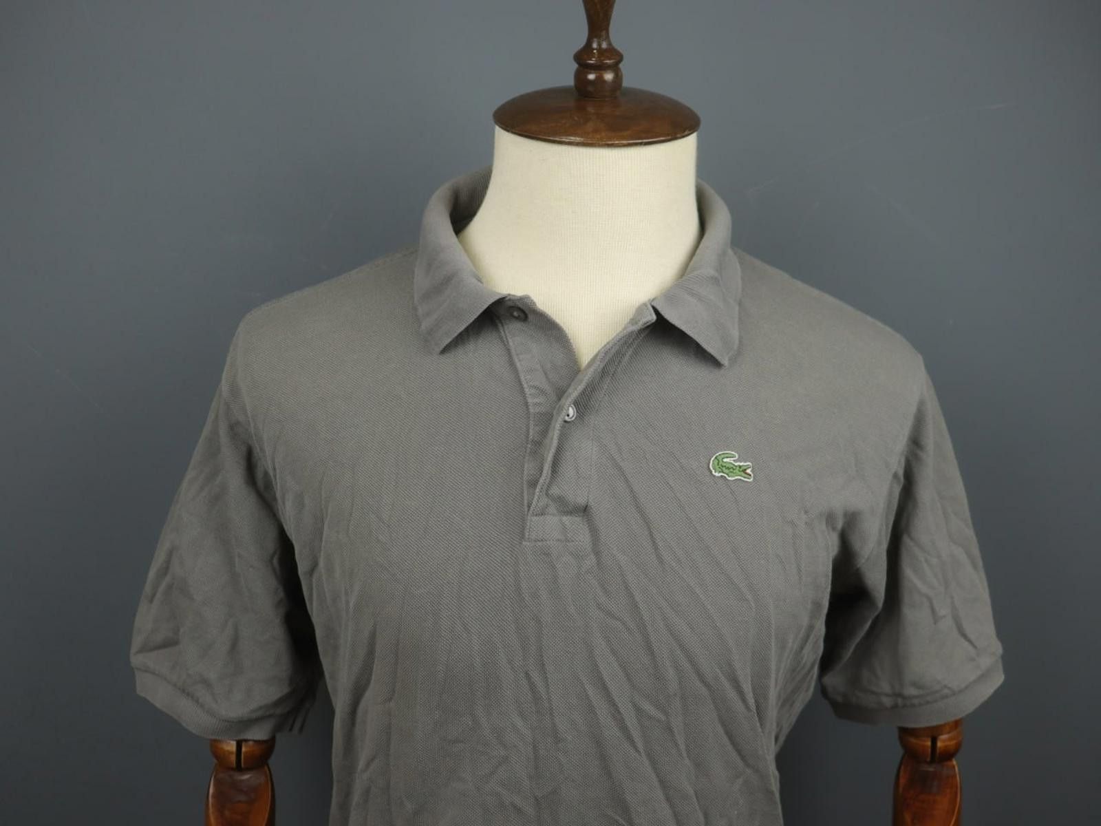 Lacoste Lacoste Gray 100% Cotton Collar Embroidered Shirt Size 6 Size US M / EU 48-50 / 2 - 8 Thumbnail