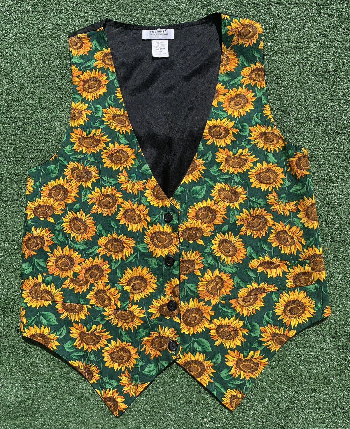 Vintage Vintage 80’s Sunflower Vest Women’s Size Small USA Made Size S / US 4 / IT 40 - 1 Thumbnail