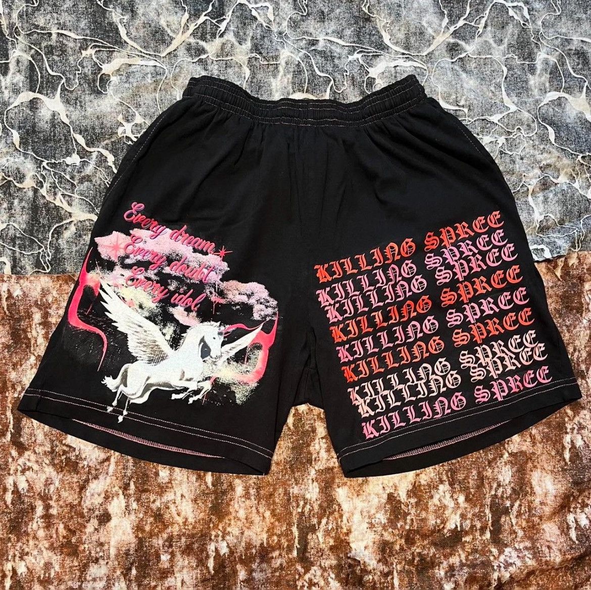 Other Women’s Boxing Shorts Black W/Pink Contrast Stitching Size 28" / US 6 / IT 42 - 1 Thumbnail
