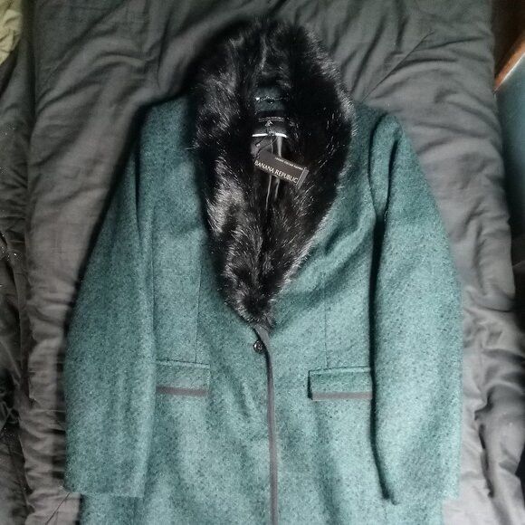 Banana Republic NWT Banana Republic Trench Pea Coat Wool Fur Collar Size US L / EU 52-54 / 3 - 2 Thumbnail