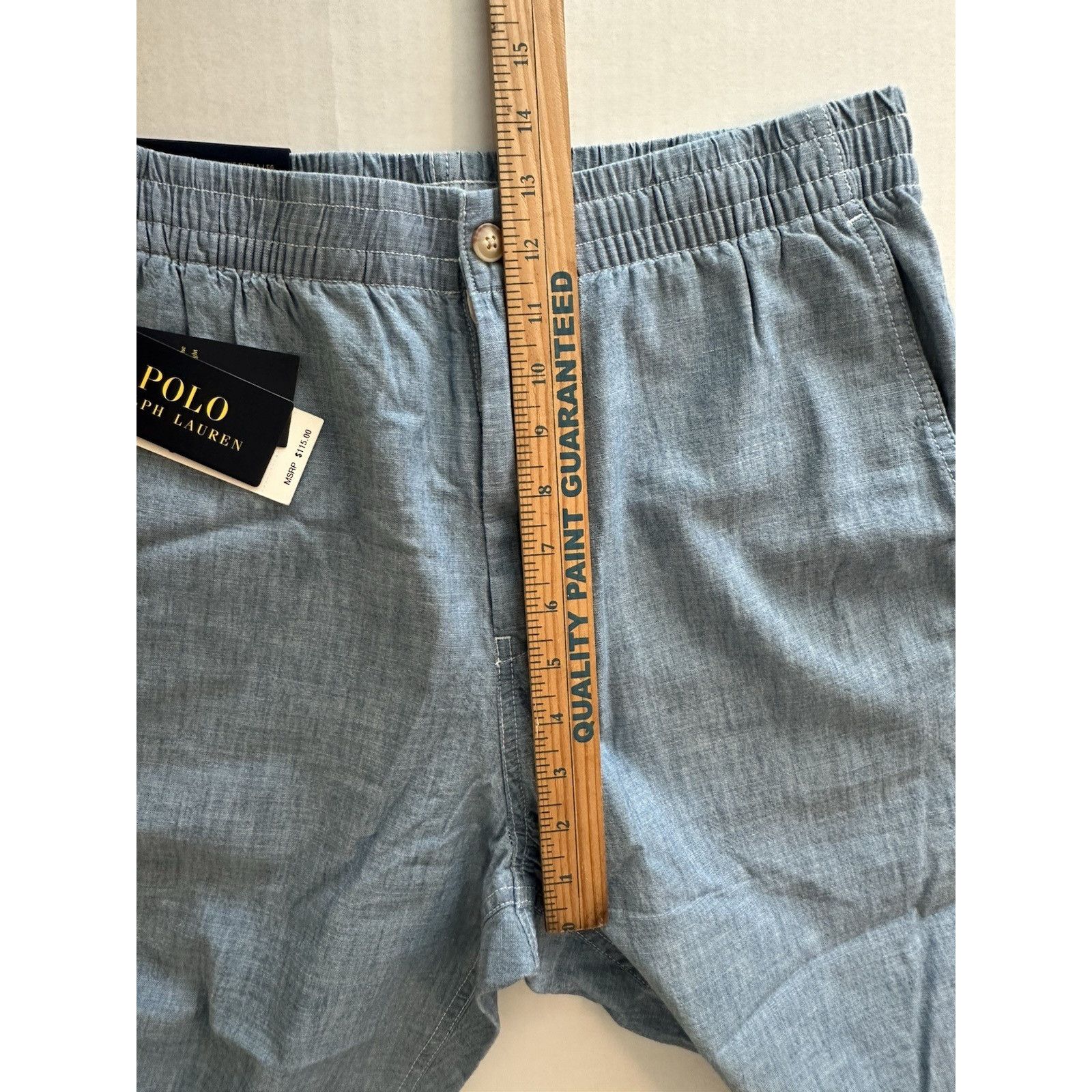 Polo Ralph Lauren Polo Ralph Lauren Prepster M Classic Fit Blue Chambray Pants Size US 30 / EU 46 - 13 Thumbnail