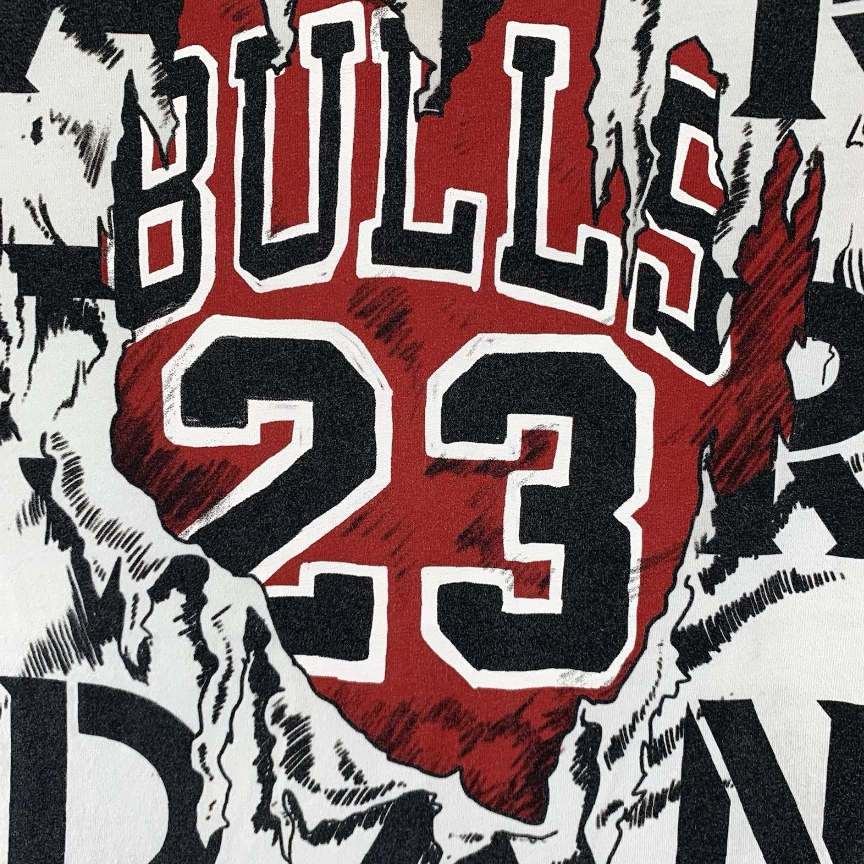 Jordan Brand Jordan Air Jordan T-Shirt Medium White Graphic Print Jumpman Bulls 90s Mens Size US M / EU 48-50 / 2 - 4 Thumbnail