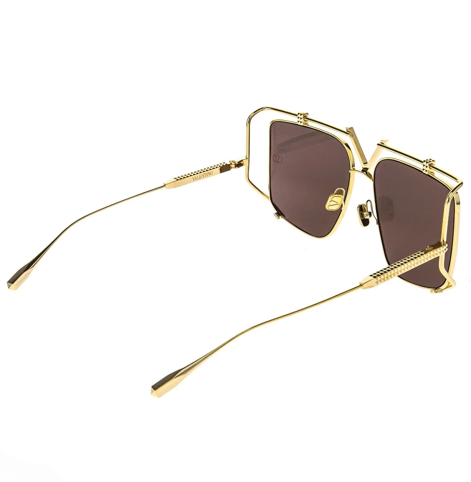 Valentino VALENTINO V LIGHT VLS116 Gold Titanium VLS 116B Sunglass Size ONE SIZE - 8 Thumbnail