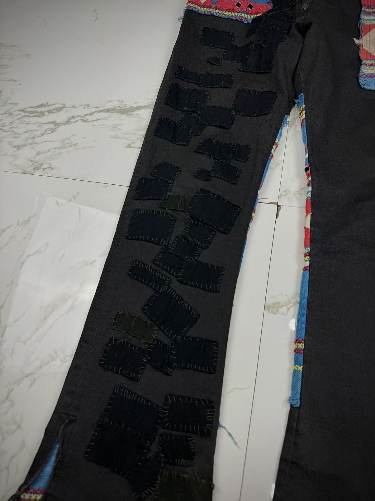 Undercover Undercover SS03 Ethnic Patchwork Scab Pants Size US 30 / EU 46 - 3 Thumbnail