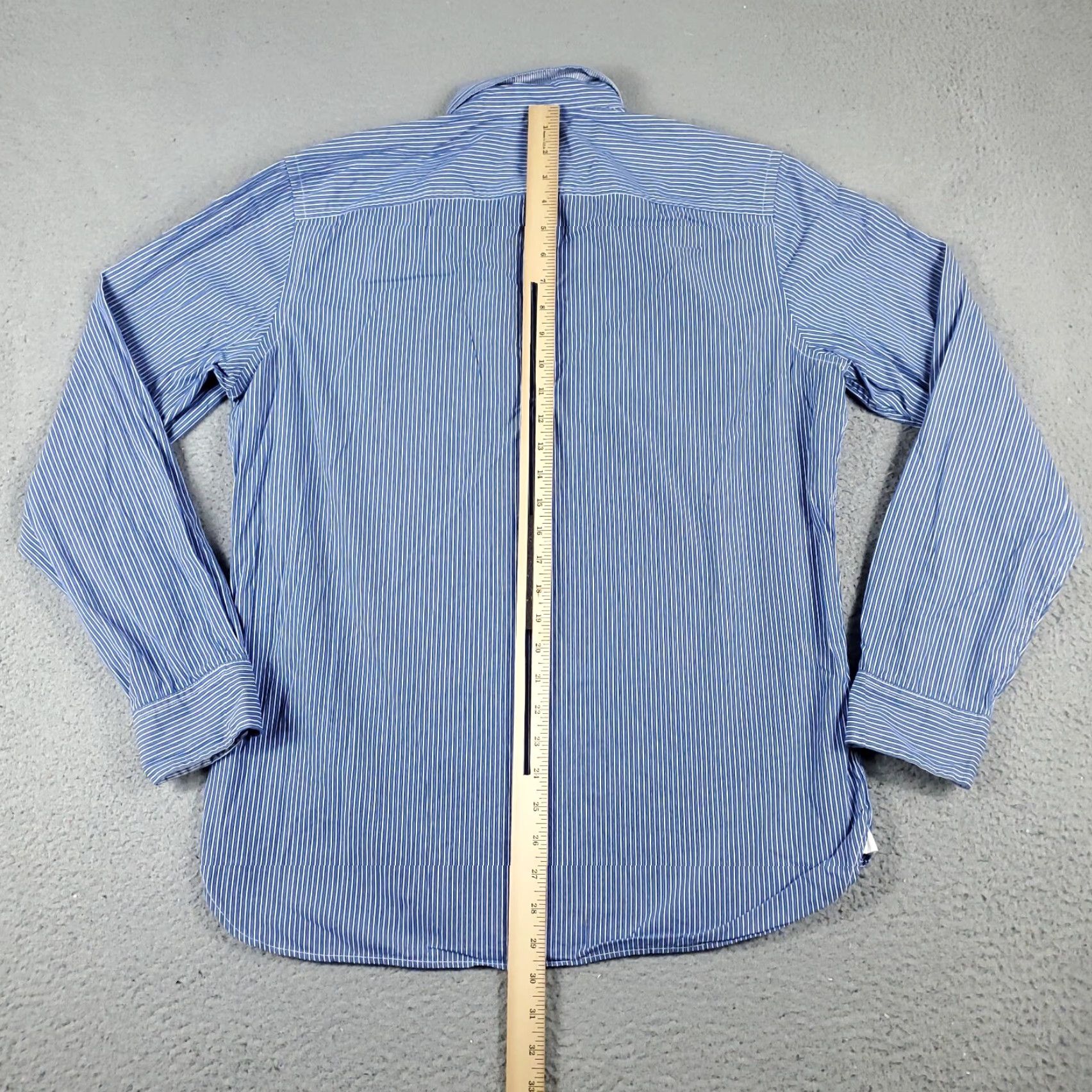 American Eagle Outfitters American Eagle Shirt Mens Medium Blue Striped Casual Button Up Long Sleeve Size US M / EU 48-50 / 2 - 4 Thumbnail
